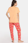 Rosaline Bon Appetit Knit Cotton Sleep Pyajama - Deep Sea Coral — thumbnail 3